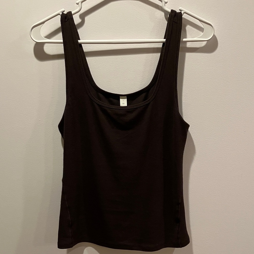 Lululemon Hold Tight Square Neck Tank Espresso Size 6